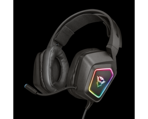 Гарнитура Trust Gaming Headset GXT 450 Blizz, Stereo, USB, Сlosed-back, Illuminated, Black [23191]