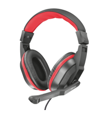 Гарнитура Trust Gaming Headset Ziva, Stereo, 2x mini jack 3.5mm, Сlosed-back, Black-Red [21953]                                                                                                                                                           