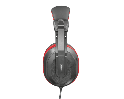 Гарнитура Trust Gaming Headset Ziva, Stereo, 2x mini jack 3.5mm, Сlosed-back, Black-Red [21953]