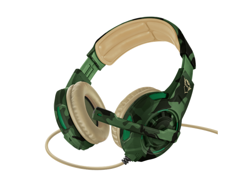 Гарнитура Trust Gaming Headset GXT 310C Radius, Stereo, 2x mini jack 3.5mm, Сlosed-back, Jungle camo  [22207]