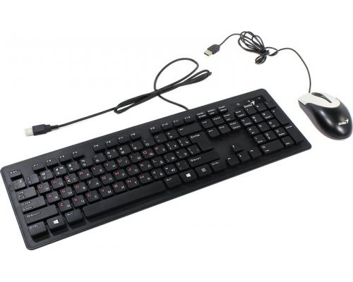 Комплект (клавиатура+мышь) Genius Desktop SlimStar C115, (Keybord&mouse), USB, Black