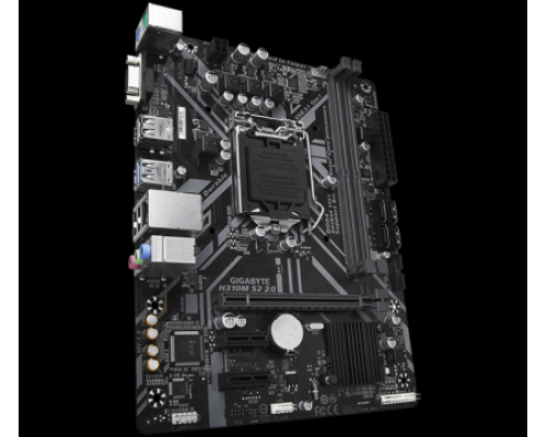 Материнская плата Gigabyte H310M S2, Socket 1151, Intel®H310, 2xDDR4-2666, D-SUB, 1xPCI-Ex16, 2xPCI-Ex1, 4xSATA3, 8 Ch Audio, GLan, (4+2)xUSB2.0, (2+2)xUSB3.1, 2xPS/2, mATX