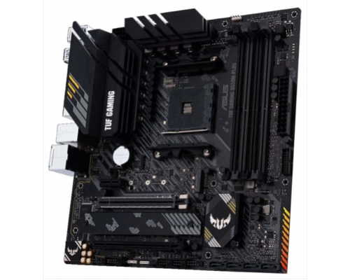 Материнская плата ASUS TUF GAMING B550-PLUS (WI-FI),  Socket AM4, B550, 4*DDR4, HDMI+DP, CrossFireX, SATA3 + RAID, Audio, 2,5Gb LAN, USB 3.2*8, USB 2.0*6, COM*1 header (w/o cable) ATX ; 90MB14G0-M0EAY0