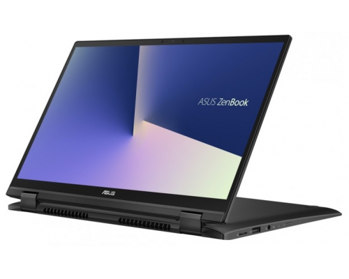 Ноутбук ASUS Zenbook Flip 14 UX463FA-AI043T i5-10210U/8Gb/256GB SSD Nvme/UMA/14.0 FHD 1920x1080 TOUCH IPS Glare/ScreenPad/WiFi/BT/FP/Cam/Illum KB/Windows 10 Home/1.4Kg/Grey/Sleeve, Stylus, USB3.0 to RJ45 Cabl