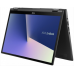 Ноутбук ASUS Zenbook Flip 14 UX463FA-AI043T i5-10210U/8Gb/256GB SSD Nvme/UMA/14.0 FHD 1920x1080 TOUCH IPS Glare/ScreenPad/WiFi/BT/FP/Cam/Illum KB/Windows 10 Home/1.4Kg/Grey/Sleeve, Stylus, USB3.0 to RJ45 Cabl