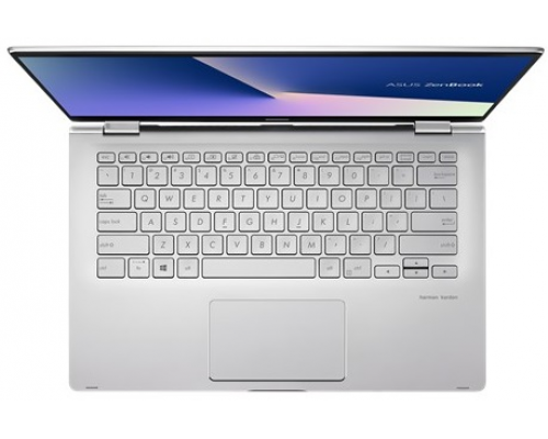 Ноутбук ASUS Zenbook Flip 14 UM462DA-AI028T AMD R5 3500U/8Gb/512GB SSD Nvme/Vega 8/14.0 FHD 1920x1080 TOUCH IPS Glare/WiFi/BT/FP/Cam/Illum KB/Windows 10 Home/1.4Kg/Light Grey