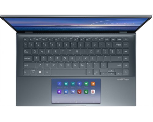 Ноутбук ASUS Zenbook 14 UX435EA-A5022R Intel Core i7-1165G7/16Gb LPDDR4X/1Tb SSD/14,0 FHD  IPS AG 1920x1080/WiFi/BT/ScreenPad 2.0/Windows 10 Pro/1.1Kg/Pine_grey/USB-A to RJ45 gigabit adapter