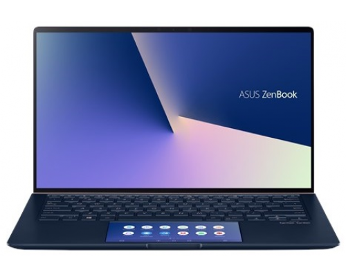 Ноутбук ASUS Zenbook 14 UX434FQ-A5037T Core i7-10510U/16Gb/1Tb SSD/Nvidia MX350 2Gb/14,0 FHD 1920x1080 AG/WiFi/BT/HD IR/Windows 10 Home/1.26Kg/Royal Blue/ScreenPad 2.0/Sleeve+RG45 Gigabit to USB cable