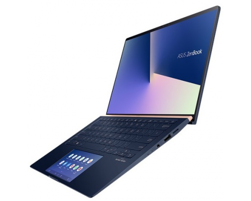 Ноутбук ASUS Zenbook 14 UX434FQ-A5037T Core i7-10510U/16Gb/1Tb SSD/Nvidia MX350 2Gb/14,0 FHD 1920x1080 AG/WiFi/BT/HD IR/Windows 10 Home/1.26Kg/Royal Blue/ScreenPad 2.0/Sleeve+RG45 Gigabit to USB cable