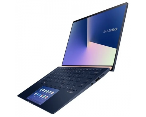 Ноутбук ASUS Zenbook 14 UX434FQ-A5113T Core i5-10210U/16Gb/512Gb SSD/Nvidia MX350 2Gb/14,0 FHD 1920x1080 AG/WiFi/BT/HD IR/Windows 10 Home/1.26Kg/Royal Blue/ScreenPad 2.0/Sleeve+RG45 Gigabit to USB cable