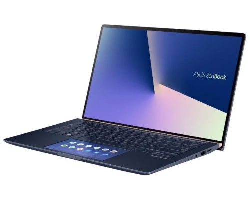 Ноутбук ASUS Zenbook 14 UX434FQ-A5113T Core i5-10210U/16Gb/512Gb SSD/Nvidia MX350 2Gb/14,0 FHD 1920x1080 AG/WiFi/BT/HD IR/Windows 10 Home/1.26Kg/Royal Blue/ScreenPad 2.0/Sleeve+RG45 Gigabit to USB cable