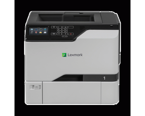 Принтер лазерный Lexmark CS725de белый, лазерный, A4, цветной, ч.б. 47 стр/мин, цвет 47 стр/мин, печать 1200x1200, лоток 550+100 листов, USB, Wi-Fi, NFC, двусторонний автоподатчик, сеть