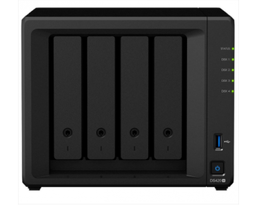 СХД настольное исполнение 4BAY NO HDD DS420+ SYNOLOGY