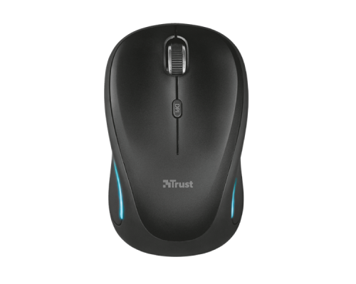 Мышь Trust Wireless Mouse Yvi FX, USB, 800-1600dpi, Illuminated, Black [22333]