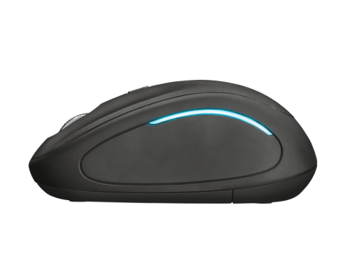 Мышь Trust Wireless Mouse Yvi FX, USB, 800-1600dpi, Illuminated, Black [22333]