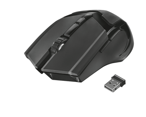 Мышь Trust Gaming Wireless Mouse GXT 103 Gav, USB, 1000-2000dpi, Illuminated, PC/PS4/Xbox One, Black [23213]