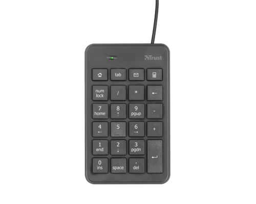 Мышь Trust Keyboard NumPad Xalas, USB, Black [22221]