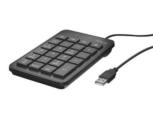 Мышь Trust Keyboard NumPad Xalas, USB, Black [22221]