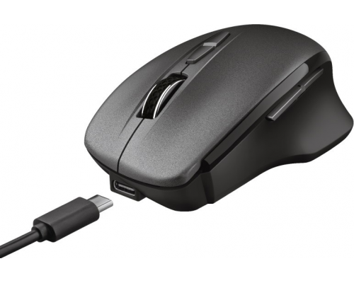 Мышь Trust Wireless Mouse Themo, USB, 800-1600dpi, Black, Black [23340]