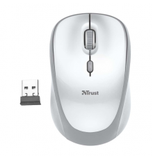 Мышь Trust Wireless Mouse Yvi, USB, 800-1600dpi, Black, подходит под обе руки, White [23386]                                                                                                                                                              