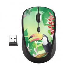 Мышь Trust Wireless Mouse Yvi, USB, 800-1600dpi, Black, подходит под обе руки, Toucan [23389]                                                                                                                                                             