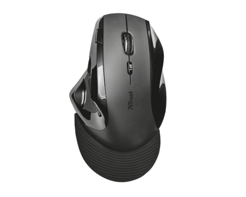 Мышь Trust Wireless Mouse Vergo, USB, 800-2400dpi, Ergonomic, Black [21722]