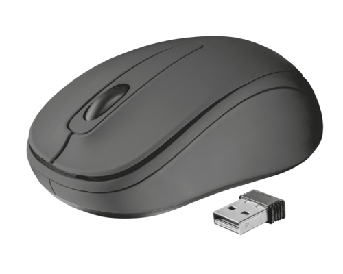 Мышь Trust Wireless Mouse Ziva, USB, 800-1600dpi, Black, подходит под обе руки [21509]