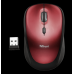 Мышь Trust Wireless Mouse Yvi, USB, 800-1600dpi, Red, подходит под обе руки [19522]