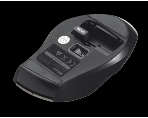 Мышь Trust Wireless Mouse Sura, 800-1600dpi, Black/Silver [19938]