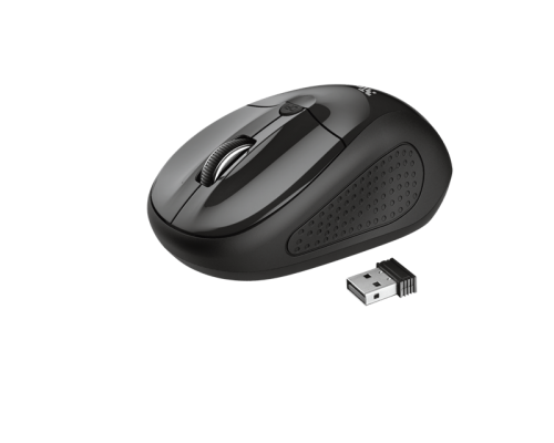 Мышь Trust Wireless Mouse Primo, USB, 800-1600dpi, Black, подходит под обе руки  [20322]