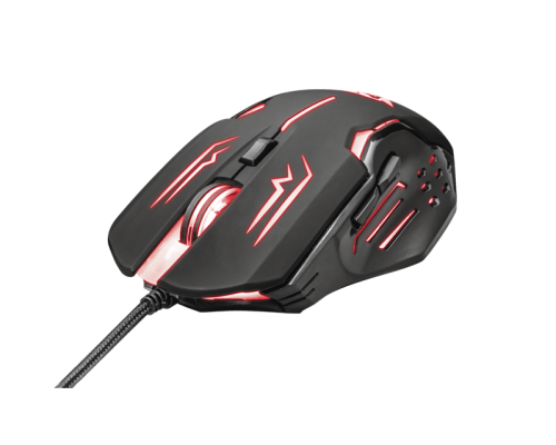 Мышь Trust Gaming Mouse GXT 108 Rava, USB, 600-2000dpi, Illuminated, Black [22090]