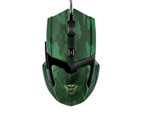 Мышь Trust Gaming Mouse GXT 101C Gav, USB, 600-4800dpi, PC/PS4, Xbox One, Camo green [22793]