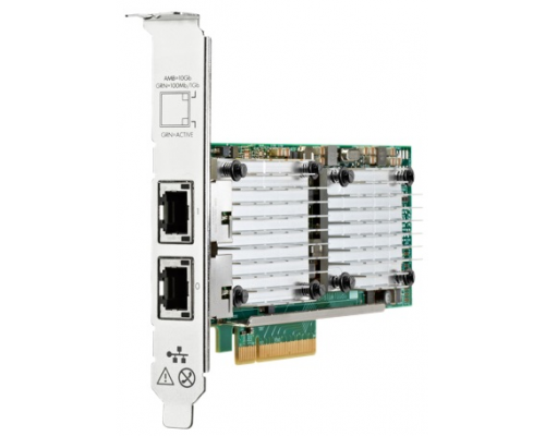 Сетевой адаптер HPE Ethernet Adapter, QL41132HLRJ, 2x10Gb BASE-T, PCIe(3.0), Marvell, for DL325/DL385/Microserver Gen10 Plus