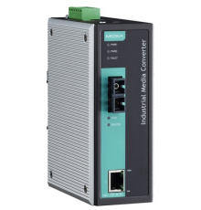Промышленный конвертер Ethernet 10/100BaseTX в 100BaseFX (одномодовое оптоволокно, разъем SC), релейный выход                                                                                                                                             