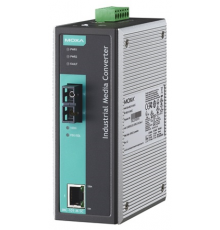 Промышленный конвертер Ethernet 10/100BaseTX в 100BaseFX (многомодовое оптоволокно, разъем SC), релейный выход                                                                                                                                            