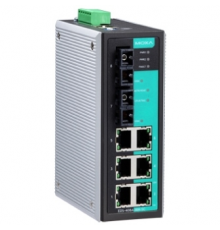 Промышленный 8-портовый управляемый коммутатор: 6 портов 10/100 BaseT Ethernet, 2 порта 100BaseFX (многомодовое волокно, разъем SС)                                                                                                                       