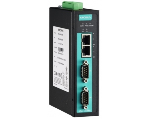 Ethernet сервер последовательных интерфейсов, MQTT, 2xRS-232/422/485, 8xDI, 4xDO, с каскадированием (2xEthernet, 1 IP-адрес), 0...+60С
