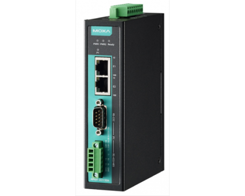 Ethernet сервер последовательных интерфейсов, 1xRS-232/422/485, с каскадированием (2xEthernet, 2 IP-адреса), защита от перенапряжения 1 кВ, 0...+60С
