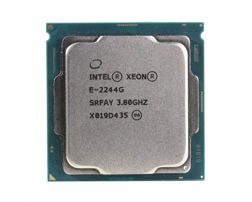 Процессор Xeon E-2244G 4 Cores, 8 Threads, 3.8/4.8GHz, 8M, DDR4-2666, Graphics, 71W