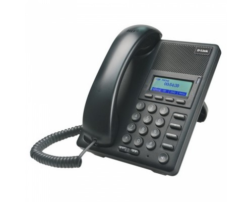 Телефон IP D-Link DPH-120S/F1C с 1 WAN-портом 10/100Base-TX, 1 LAN-портом 10/100Base-TX