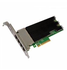 Сетевой адаптер X710-T4 Intel® Ethernet Converged Network Adapter 4x RJ45 port 10GbE/1GbE, PCI-E v3 x8, iSCSI, FCoE, NFS, VMDq. PCI-SIG* SR-IOV                                                                                                           