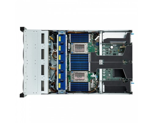 Платформа системного блока TYAN B8252T75V8E4HR-8X-2T  Tyan 2U2S Server barebone, AMD dual ROME 7002 processors, DDR4 3200MHz x 32 DIMMs, 2 x 10GbE LAN and 1 OCP 3.0 LAN mezzanine slot, hot-swap 3.5” SATA 6G hdd slots + (4) hot-swap NVMe 2.5