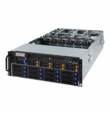 Платформа системного блока G481-HA1 (rev. 100) HPC Server - 4U 10 x GPU Single Root Server  /6-Channel RDIMM/LRDIMM DDR4, 24 x DIMMs / 3 x 80 PLUS Platinum 2200W redundant PSU / 2 x 10Gb/s BASE-T LAN ports (Intel® X550-AT2)                           
