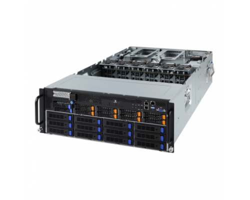 Платформа системного блока G481-HA1 (rev. 100) HPC Server - 4U 10 x GPU Single Root Server  /6-Channel RDIMM/LRDIMM DDR4, 24 x DIMMs / 3 x 80 PLUS Platinum 2200W redundant PSU / 2 x 10Gb/s BASE-T LAN ports (Intel® X550-AT2)