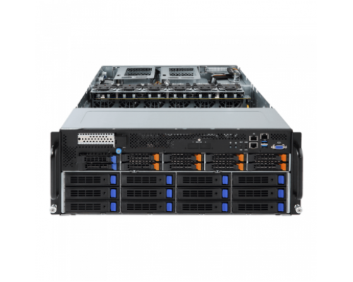 Платформа системного блока G481-HA1 (rev. 100) HPC Server - 4U 10 x GPU Single Root Server  /6-Channel RDIMM/LRDIMM DDR4, 24 x DIMMs / 3 x 80 PLUS Platinum 2200W redundant PSU / 2 x 10Gb/s BASE-T LAN ports (Intel® X550-AT2)