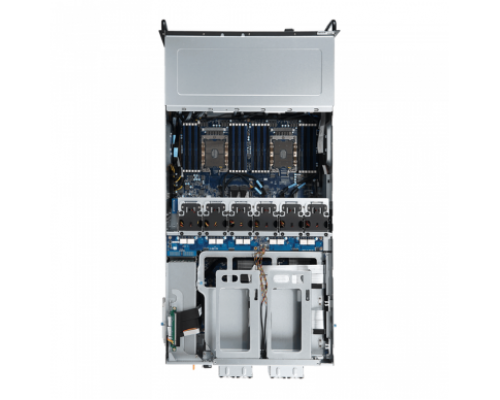 Платформа системного блока G481-HA1 (rev. 100) HPC Server - 4U 10 x GPU Single Root Server  /6-Channel RDIMM/LRDIMM DDR4, 24 x DIMMs / 3 x 80 PLUS Platinum 2200W redundant PSU / 2 x 10Gb/s BASE-T LAN ports (Intel® X550-AT2)