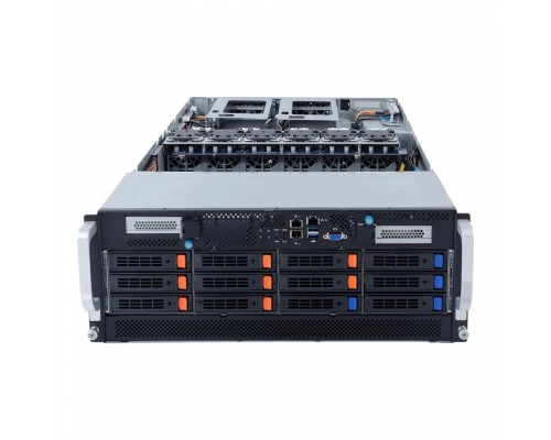 Платформа системного блока G492-Z50 (rev.100) HPC Server - 4U DP 10 x Gen4 GPU Server 8-Channel RDIMM/LRDIMM DDR4 per processor, 32 x DIMMs 3 x 80 PLUS Platinum 2200W redundant PSU Intel® X550-AT2