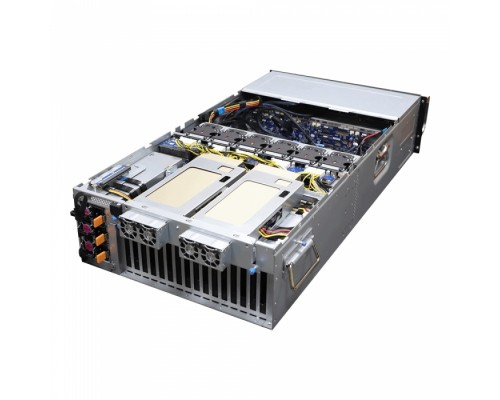 Платформа системного блока G492-Z51 (rev. 100) HPC Server - 4U DP 10 x Gen4 GPU Server ( Broadcom solution)   8-Channel RDIMM/LRDIMM DDR4 per processor, 32 x DIMMs / 3 x 80 PLUS Platinum 2200W redundant PSU / 2 x 10Gb/s BASE-T LAN ports (Intel® X550-