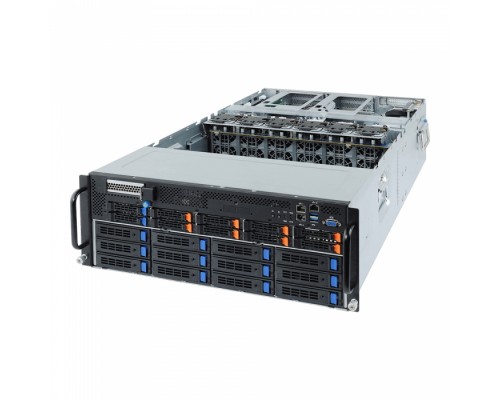 Платформа системного блока G482-Z50 (rev. 100)  4U, 2x AMD EPYC 7002, 32x DDR4, 2x 10Gb Intel X550-AT2, 2x 1Gb Intel I350-AM2, 8x 2.5