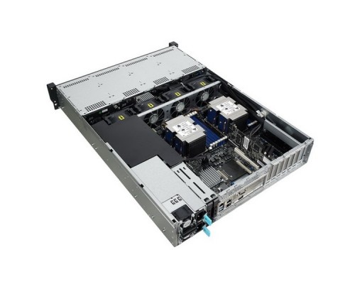 Платформа системного блока ASUS RS520-E9-RS12-E 3x SFF8643 + 4x OCuLink on the  backplane, 4x ports OCuLink card + cables, RAID/HBA SAS required!, 2x 2.5 rear trays included, 2x 800W